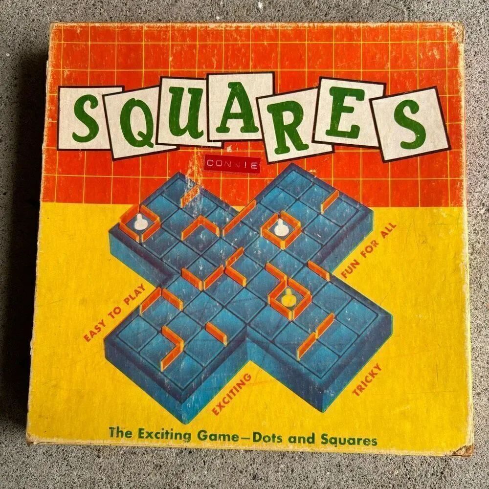 The Game Of Squares Vintage Dots And Squares Game